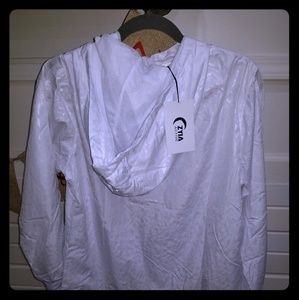 Zyia white bomber jacket